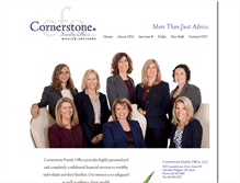 Tablet Screenshot of cornerstonefamilyoffice.com